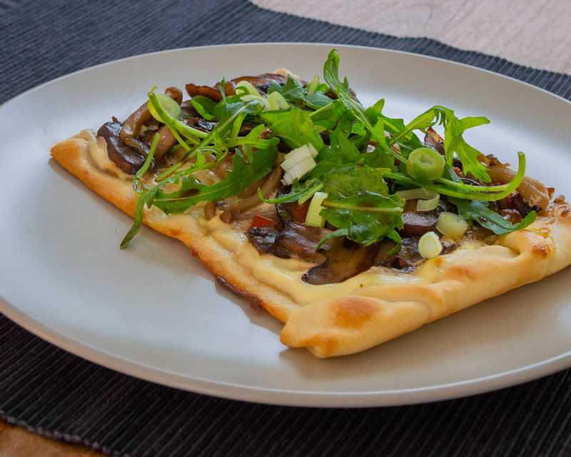 Vegetarische flammkuchen