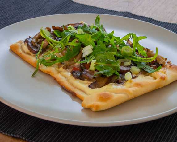 Vegetarische flammkuchen