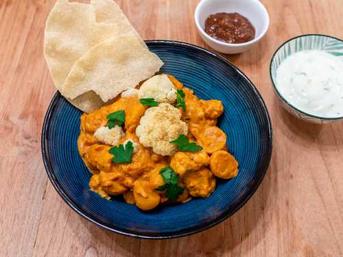 Curry met bloemkool en aardappel